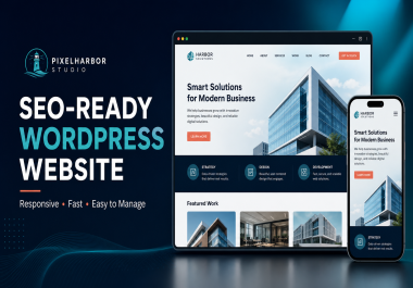 I will build an SEO-ready responsive WordPress business website