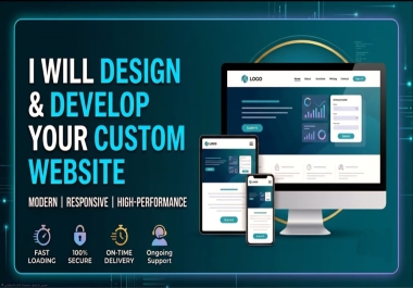 I will design and develop a responsive custom website