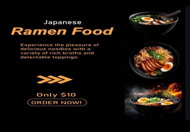 Professional Food Poster Design for Restaurants,  Cafes & Food Brands