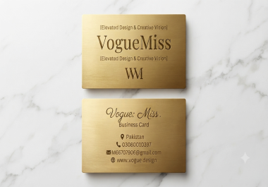 I will design a stunning modern minimalist luxury business card