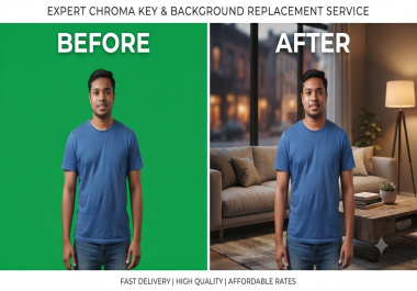 will do expert chroma key green screen background removal and extraction