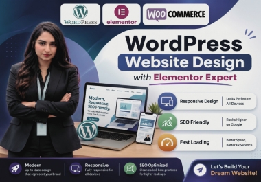I will design,  redesign,  and clone a WordPress website using Elementor.