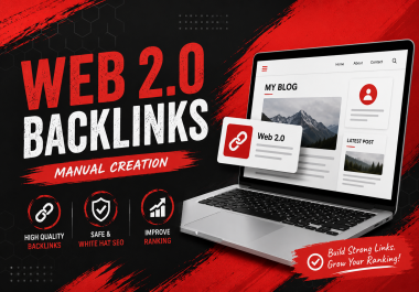 I Will Build Manual 30 Web 2.0 Backlinks for SEO