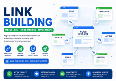 I Will Build Relevant SEO Backlinks to Strengthen Your Website.