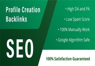 I Will Build 200 Manually High Quality Profile Backlinks for SEO and Google Ranking
