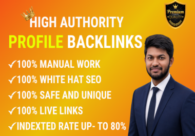 I will manually build 100 high quality white hat profile backlinks for SEO