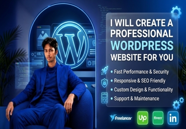 I create a professional WordPress website for your business