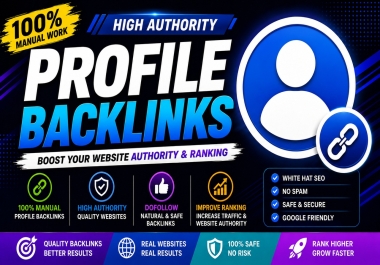 110+ Manual Profile Backlinks At High Authority Sites