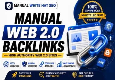 25+ Manual Web 2.0 Backlinks On High Authority Websites