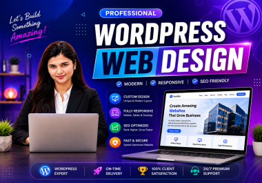 I will design a modern,  responsive WordPress website for your business