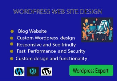 I will design,  redesign,  or fix a professional WordPress website