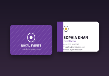 I will create a stunning modern business card design for you