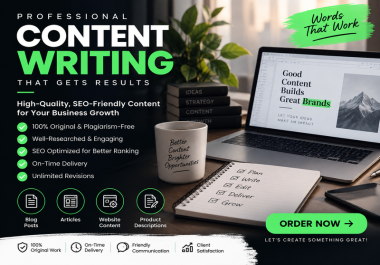 I will write professional SEO content for your business and website