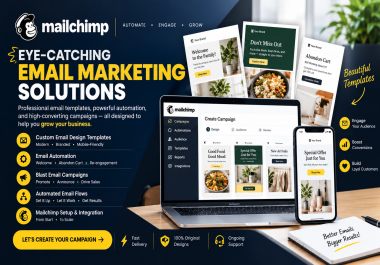 design email template flow email campaigns marketing automation mailchimp newsletter