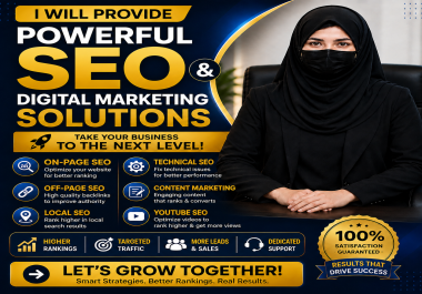 I will provide professional SEO and digital marketing services