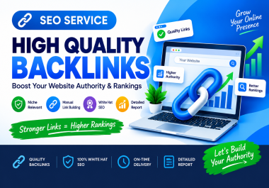 I will build Natural SEO Backlinks and Link Building