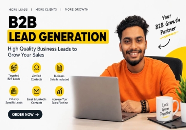 I Will Provide Targeted B2B Lead Generation,  Verified Email List Building & Prospect Research