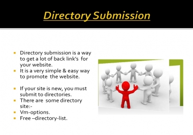 i will get you 50 PR3+ Web Directory Submissions MaNUALLY with Standard Reporting