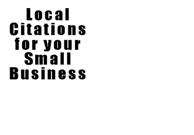 provide you with a Citation report for your small business