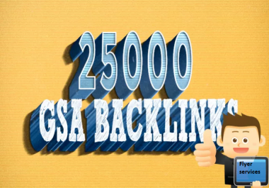 create 25,000 GSA backlinks using Gsa Ser