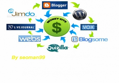 I will create manually linkwheel with 9 HQ PR Blog