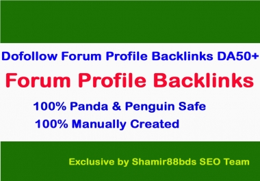 Dofollow 160 Forum Profile Links DA42+ Rank Higher - Buy 3 Get 1 Free
