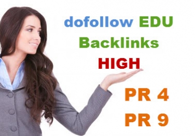create 15 dofollow backlinks from EDU GOV sites with high DA30 to 90 in root domain