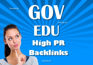 provide 10 dofollow EDU/GOV backlinks from high pr5 to pr9 sites