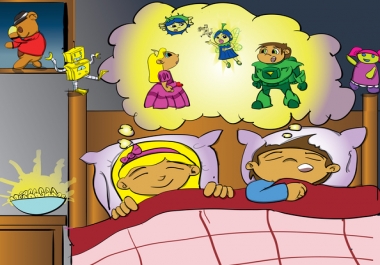 draw a cute cartoon for your website,  book or blog