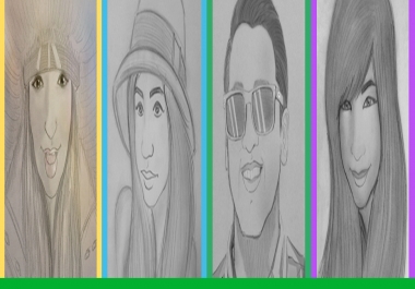I will create a hand drawn sketch of you in my own style for 5