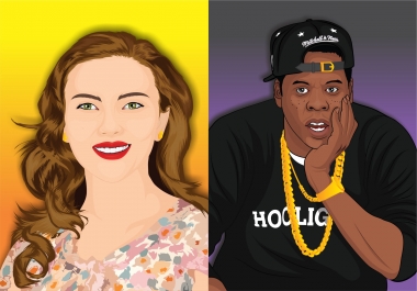 Draw you as realistic TOON VECTOR