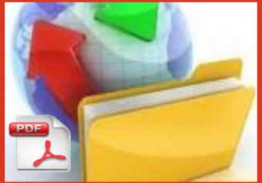 I will pdF submission to 30 to 35 document sharing sites manually + Live Link Report in 6 hours