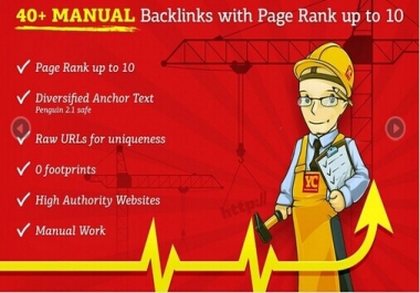 manually Do 40 Pr 10 SEO High Page Rank Backlinks