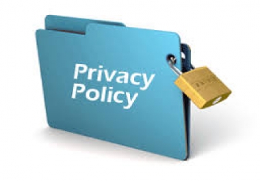 Create a TERMS AND CONDITIONS page and a PRIVACY POLICY page
