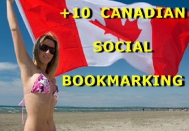 submit URL to 10 Canadian Social Bookmarking Sites with Bonus