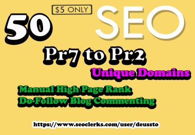 I Will do Penguin and Panda Safe Manual 50 Unique Domain Backlinks Actual DA92 to Da20