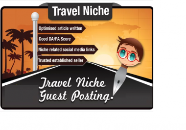 pump up your SEO with an optimized Guest Post in the Travel niche