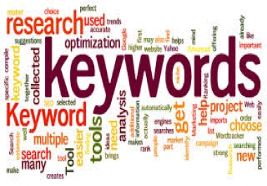 Research most popular keyword according your site