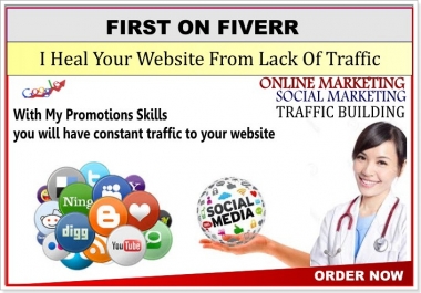 I will heal your WEBSITE from lack of traffic for