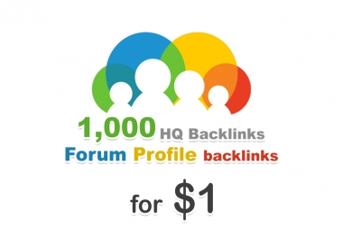 1000 forum profiles for your website