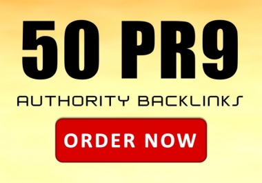 I will manually Create 50 High QUALITY PR9 to PR5 Backlinks