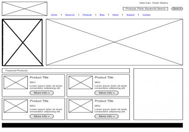 I will design wireframe for websites