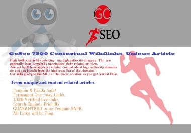 Wiki Backlinks Blast 7500 Contextual Wiki backlinks Unique Article