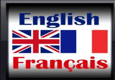 I will translate ay text from french to english