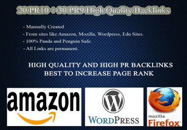 10 PR10 + 20 PR9 high PR backlinks best SEO for 2015