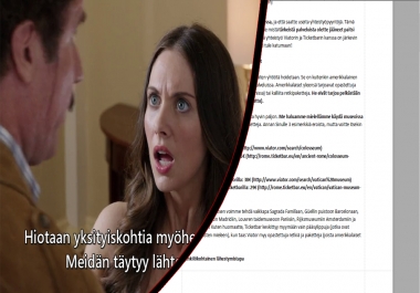 I will translate any text from English to Finnish and vice versa.