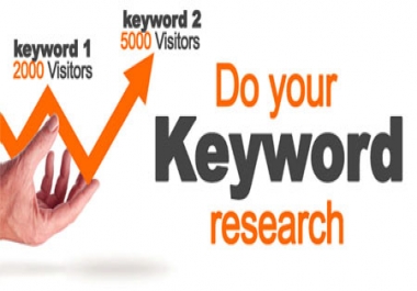 Keyword Research I can give best keywords for ur website