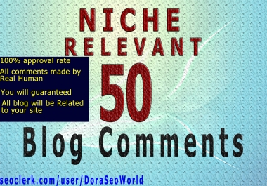 I will do 50 Niche Relevant Blog comments Backlinks