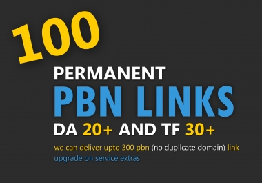 Add 100 Powerful and Permanent PBN Posts on High Trust Flow Domains