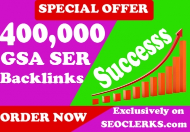 400,000 Authority Quality GSA SER Verified Backlinks for SEO Ranking